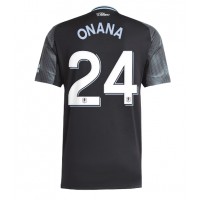 Stroje piłkarskie Aston Villa Amadou Onana #24 Koszulka Wyjazdowej 2025-26 Krótki Rękaw